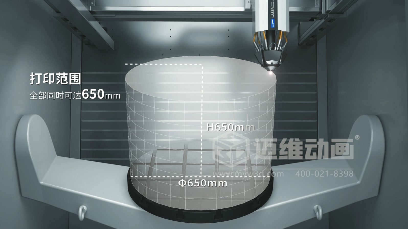想讓客戶秒懂你的 3D 打印機？用三維動畫展示激光送絲設(shè)備生產(chǎn)工藝，接單更輕松(圖1)
