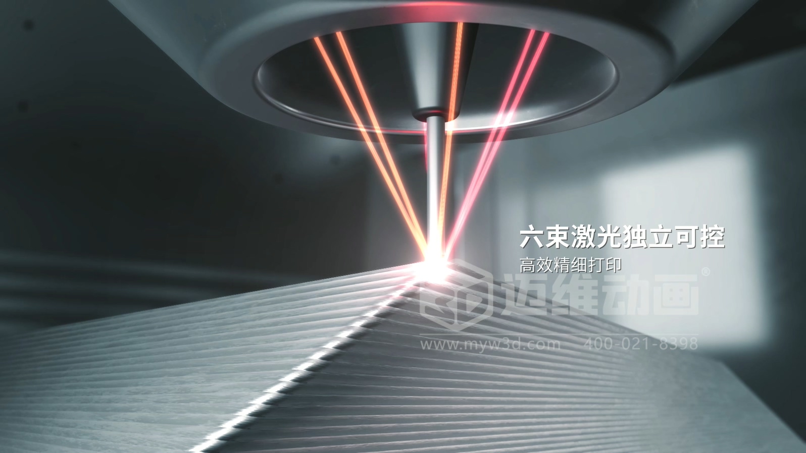 想讓客戶秒懂你的 3D 打印機？用三維動畫展示激光送絲設(shè)備生產(chǎn)工藝，接單更輕松(圖3)